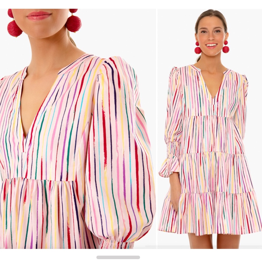 Tuckernuck Pomander Place Pink Sorbet Kenzo Tiered Bermuda Dress